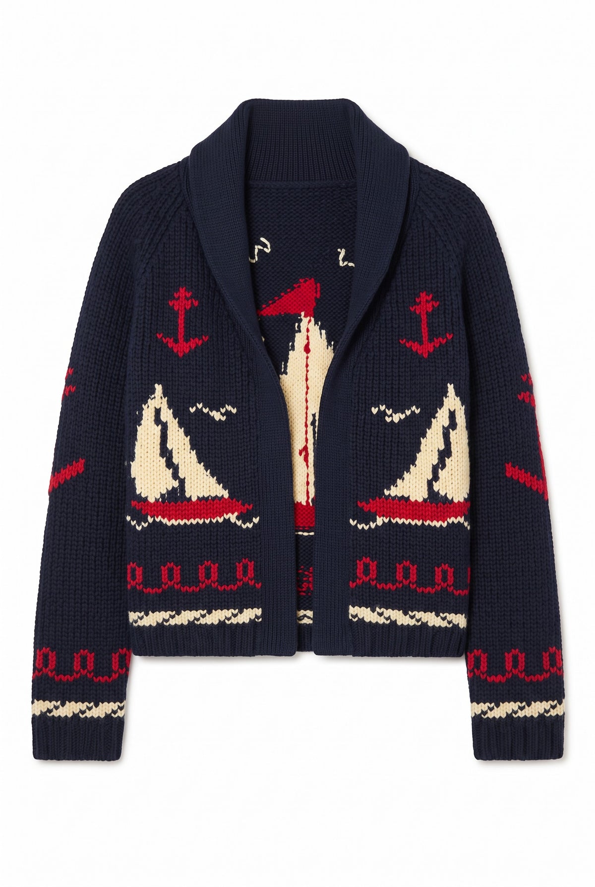 Knitted Sailboat Sweater